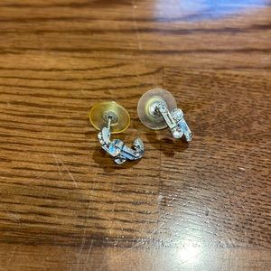 Small silver hanging earrings